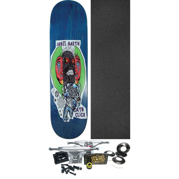 ATM Skateboards James Martin Terminator Assorted Colors Skateboard Deck - 8.5" x 32.25" - Complete Skateboard Bundle